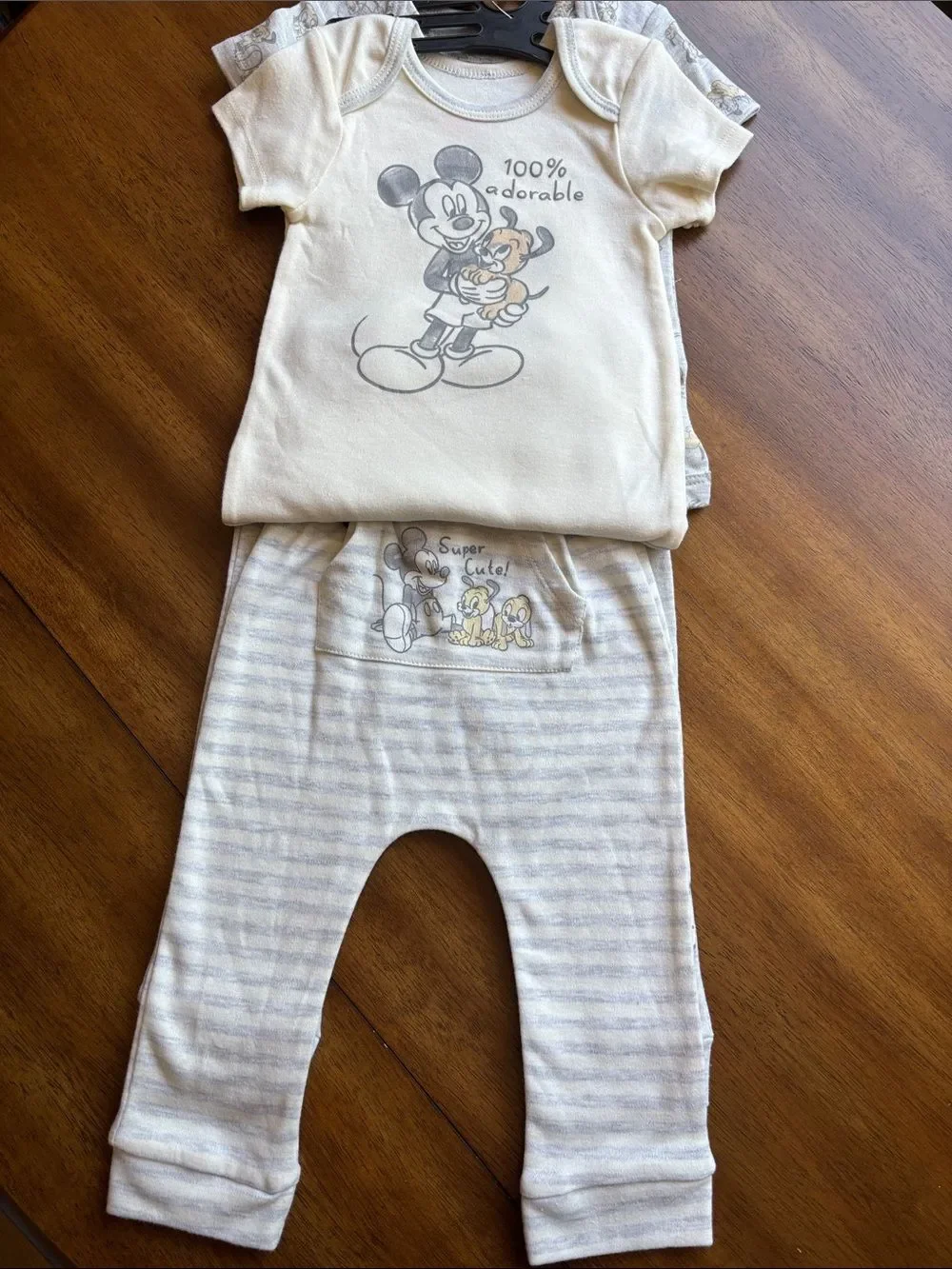 Disney Mickey Mouse Pants & Bodysuits Sets